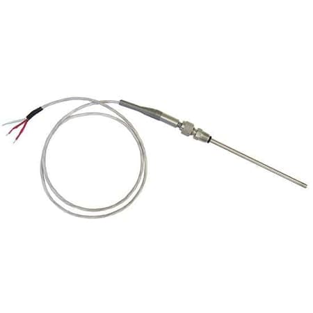 Digi-Sense RTD Probe, 6" L, 1/4" Dia, 1/4" NPT Re-A 90447-33